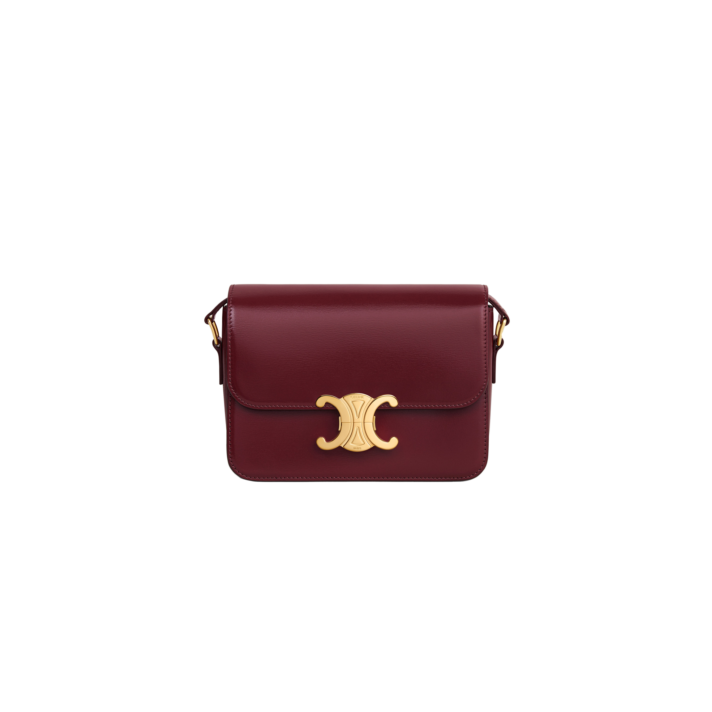CELINE TEEN TRIOMPHE BAG IN SHINY CALFSKIN 188423BF4.28LB (18.5*13.5*7cm) CELINE TEEN TRIOMPHE BAG IN SHINY CALFSKIN 188423BF4.28LB (18.5*13.5*7cm)